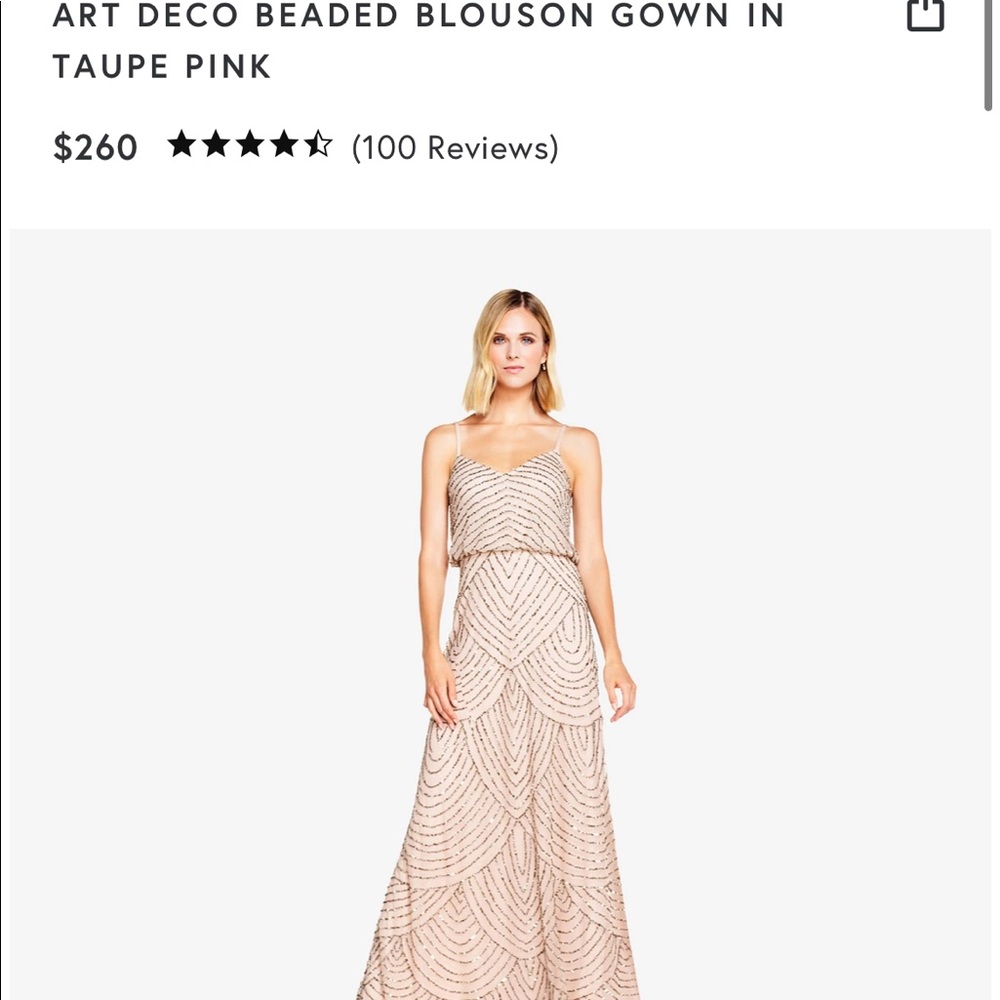 Beautiful floor length beaded gown